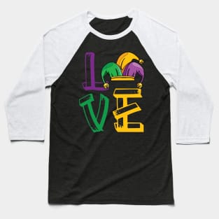 Mardi gras love Baseball T-Shirt